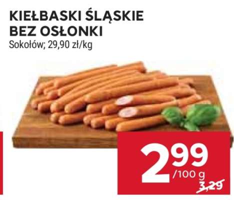 Kiełbaski śląskie bez osłonki