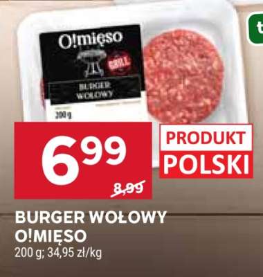 BURGER WOŁOWY O!MIĘSO
