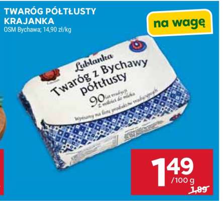 Twaróg półtłusty – krajanka