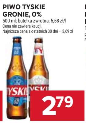 Piwo Tyskie Gronie, 0%
