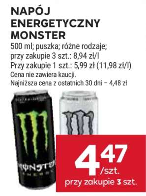 Napój energetyczny Monster