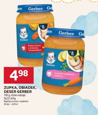 Zupka, Obiadek, Deser Gerber