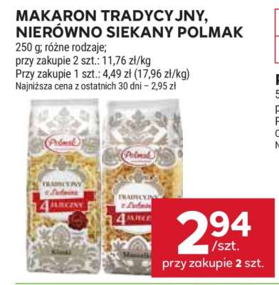 Makaron tradycyjny, nierówno siekany Polmak