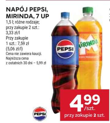 Napój Pepsi, Mirinda, 7 Up