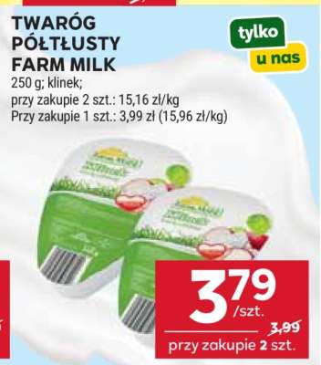 Twaróg półtłusty Farm Milk