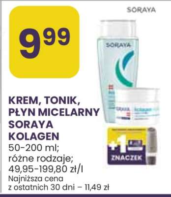 Krem, tonik, płyn micelarny Soraya Kolagen