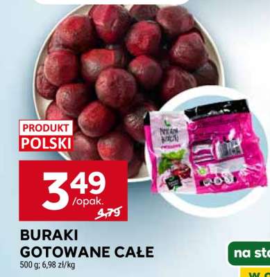 Buraki gotowane całe