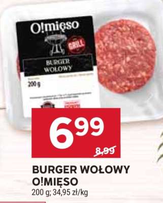 BURGER WOŁOWY O!MIĘSO