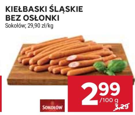 Kiełbaski śląskie bez osłonki