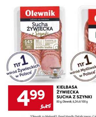 KIEŁBASA ŻYWIECKA SUCHA Z SZYNKI