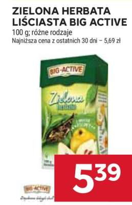Zielona Herbata Liściasta Big Active