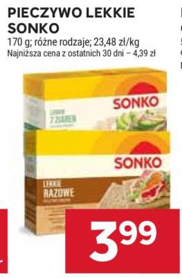 Pieczywo lekkie Sonko