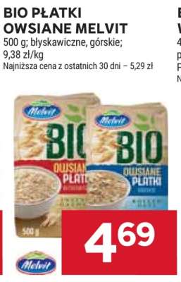 BIO Płatki Owsiane Melvit
