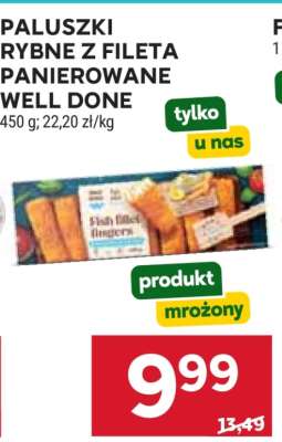 PALUSZKI RYBNE Z FILETA PANIEROWANE WELL DONE