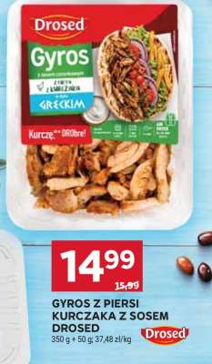 GYROS Z PIERSI KURCZAKA Z SOSEM DROSED