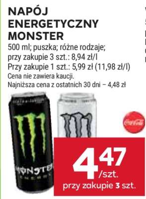 Napój energetyczny Monster