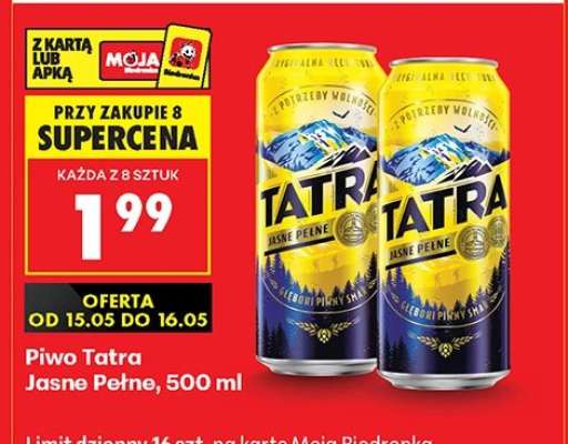 PIWO TATRA JASNE PEŁNE 500 ML