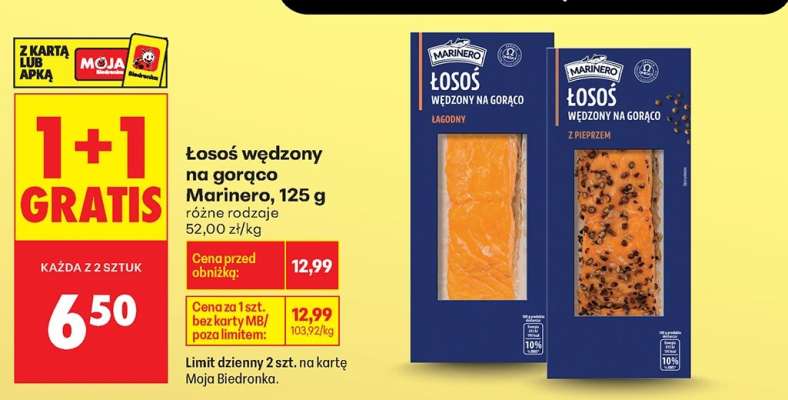 Łosoś wędzony na gorąco Marinero 125 g