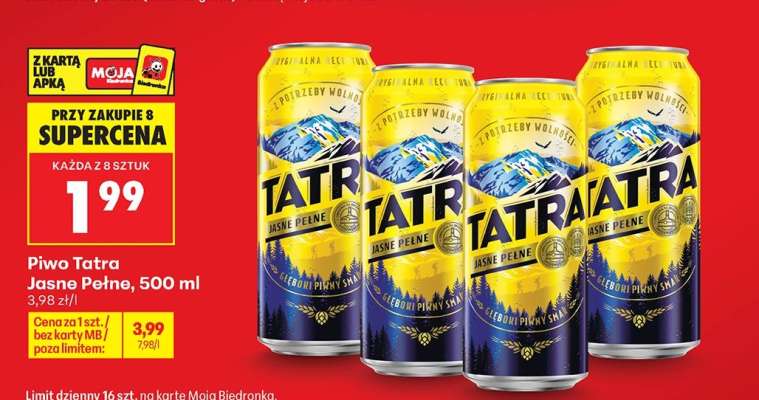 PIWO TATRA JASNE PEŁNE 500 ML