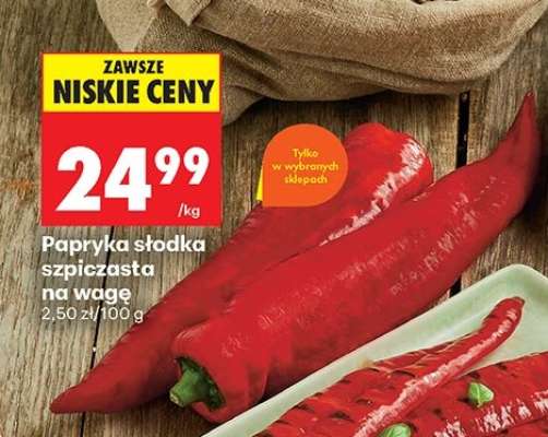 Papryka słodka szpiczasta na wage