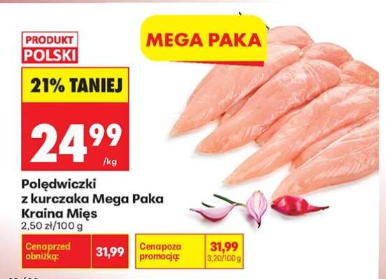 Polędwiczki z kurczaka Mega Paka Kraina Mies
