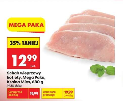 Schab wieprzowy kotlety, Mega Paka, Kraina Mięs, 680 g