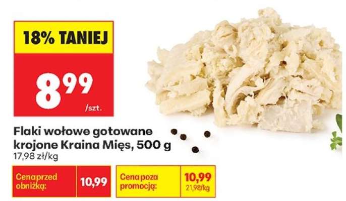 Flaki wołowe gotowane krojone Kraina Mies 500 g