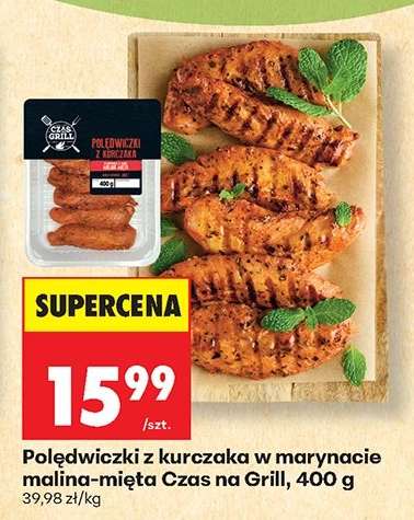 Polędwiczki z kurczaka w marynacie malina-mięta Czas na Grill, 400 g
