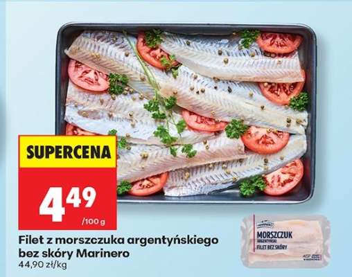 Filet z morszczuka argentyńskiego bez skóry Marinero