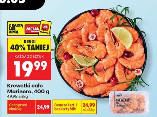 Krewetki całe Marinero 400 g