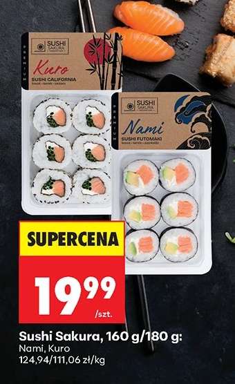 Sushi Sakura, 160 g/180 g