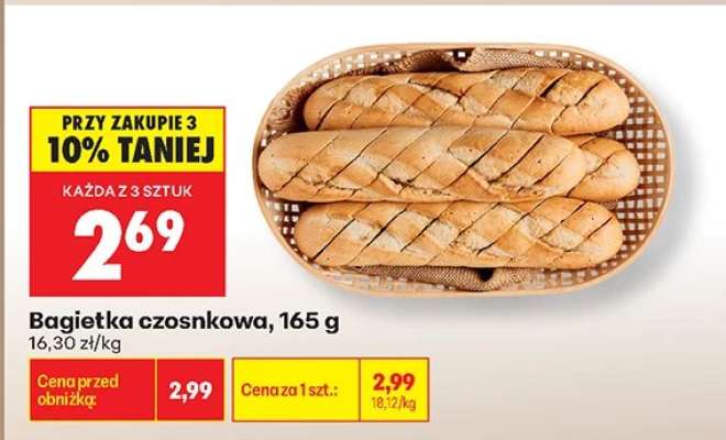 Bagietka czosnkowa 165 g