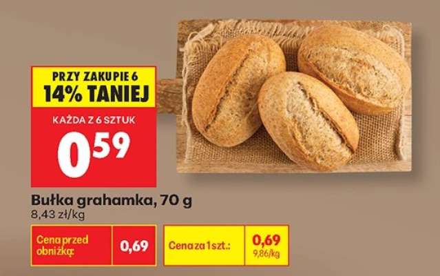 bułka grahamka
 70 g