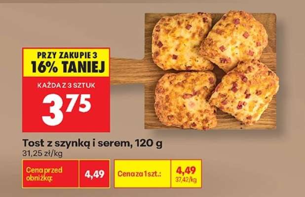 Tost z szynką i serem , 120 g