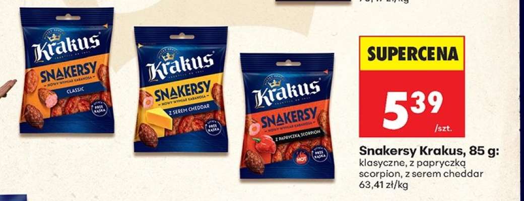 Snakersy Krakus 85 g