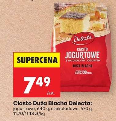 Ciasto Duża Blacha Delecta