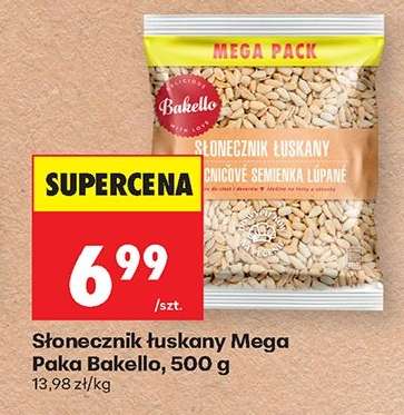 Słonecznik łuskany Mega Paka Bakello, 500 g