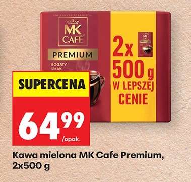 Kawa mielona MK Cafe Premium 2x500 g