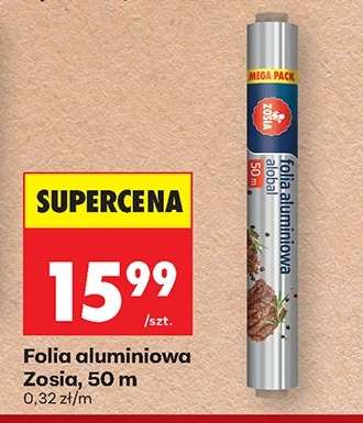 Folia aluminiowa Zosia, 50 m