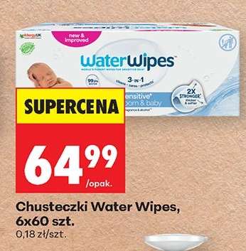 Chusteczki Water Wipes, 6x60 szt.