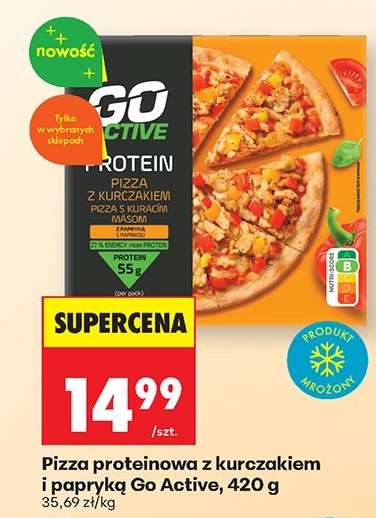 Pizza proteinowa z kurczakiem i papryką Go Active, 420 g