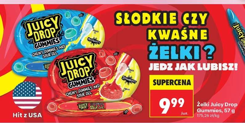 Żelki Juicy Drop Gummies, 57 g