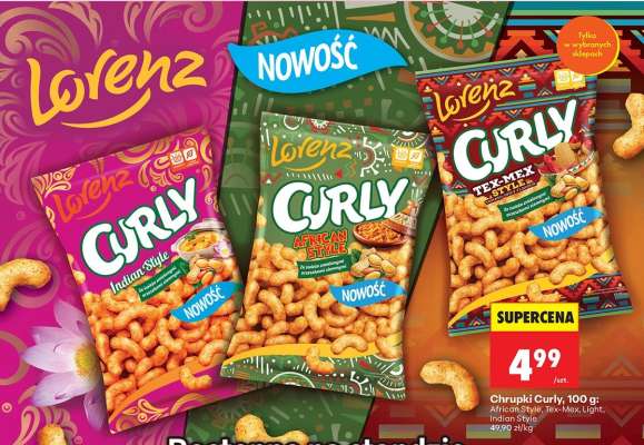 Chrupki Curly, 100 g