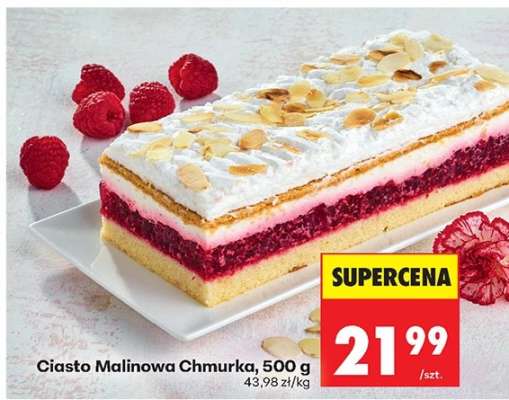 Ciasto Malinowa Chmurka, 500 g
