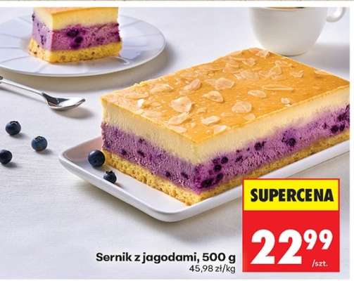 Sernik z jagodami, 500 g