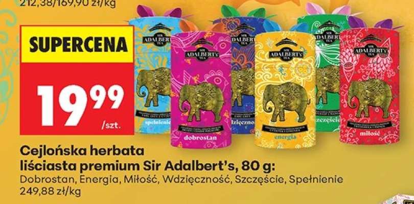 Cejlońska herbata liściasta premium Sir Adalbert’s, 80 g