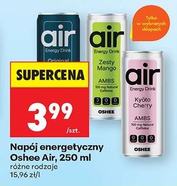 Napój energetyczny Oshee Air, 250 ml