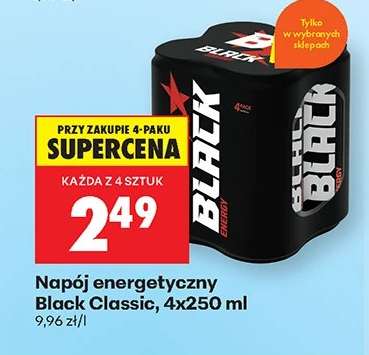 Napój energetyczny Black Classic, 4x250 ml