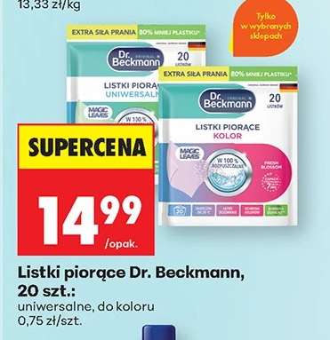 Listki piorące Dr. Beckmann, 20 szt.