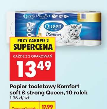 Papier toaletowy Komfort soft & strong Queen, 10 rolek